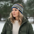 Zaini Jock blue and yellow crocheted headband