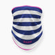 Blue white and pink neck gaiter by Zaini