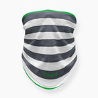 Grey white and green neck gaiter by Zaini