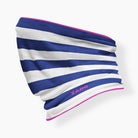 Blue white and pink neck gaiter by Zaini