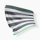 Grey white and green neck gaiter by Zaini