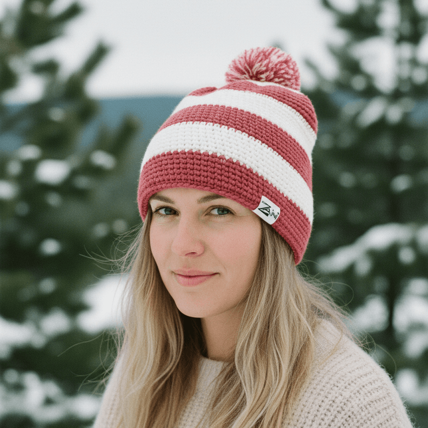 Rosie Fleece Lined Beanie Bobble Hat