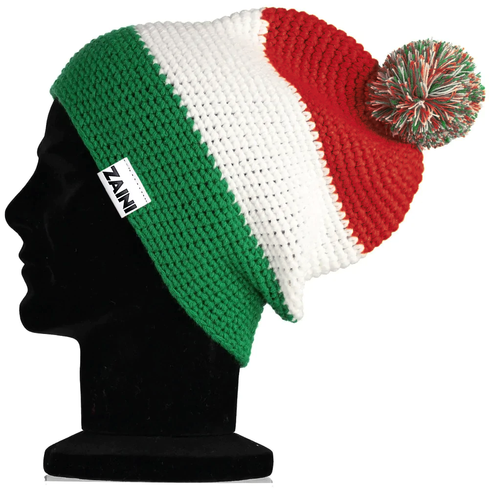 Italy Beanie Bobble Hat